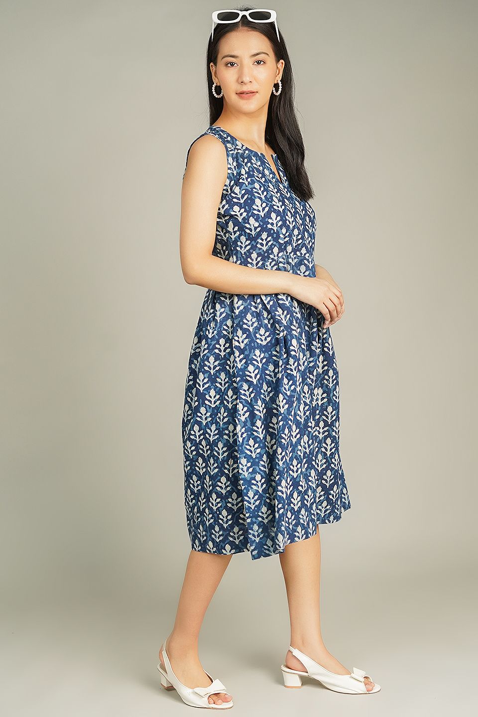 Indigo Midi Blue Dress