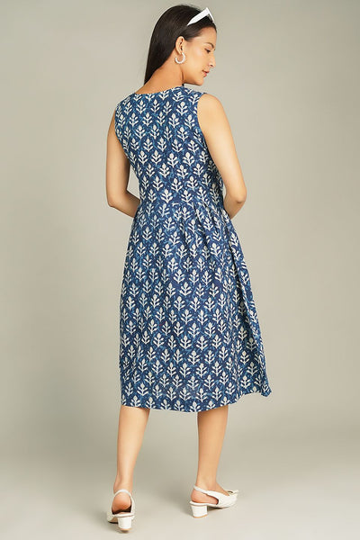 Indigo Midi Blue Dress