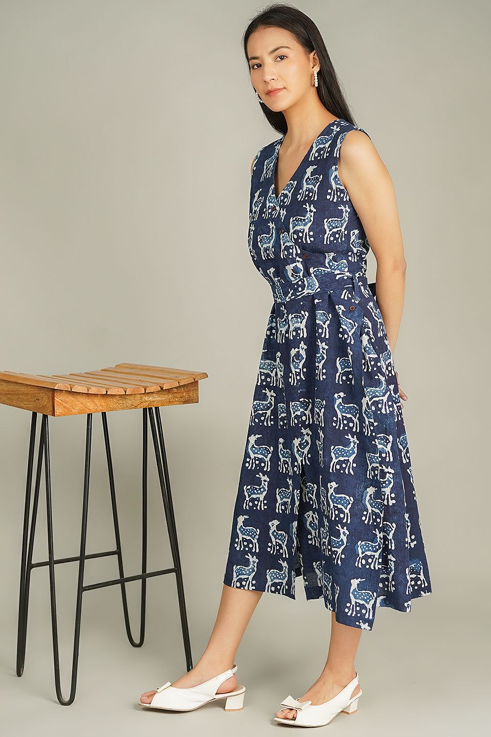 Indigo Midi Blue Dress