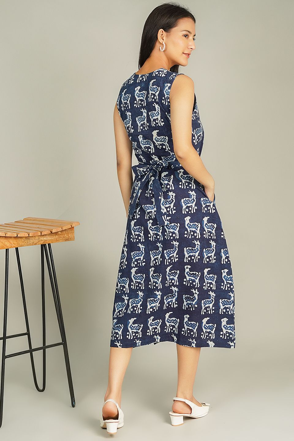 Indigo Midi Blue Dress