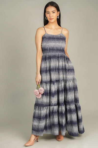 IKAT MAXI Grey Dress