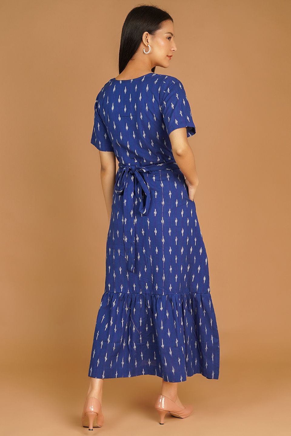 blue ikat maxi dress IKAT MAXI Blue Dress