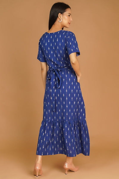 IKAT MAXI Blue Dress