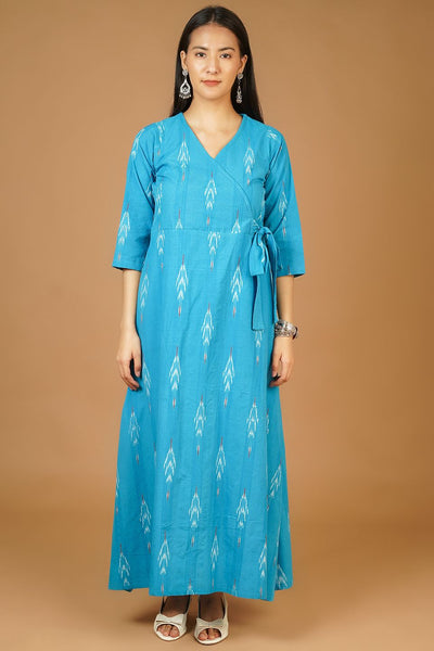 IKAT Maxi Blue Dress