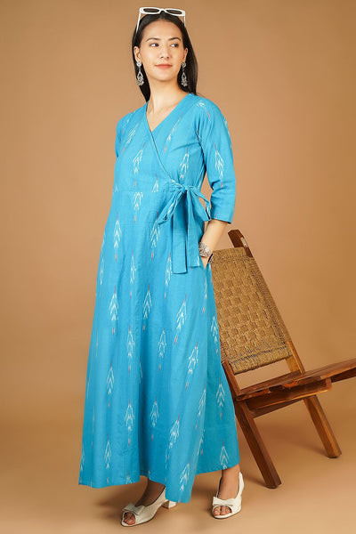 IKAT Maxi Blue Dress