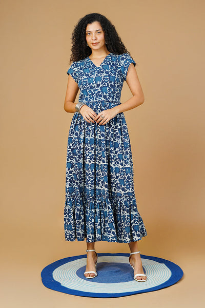 Blue Indigo Maxi Dress