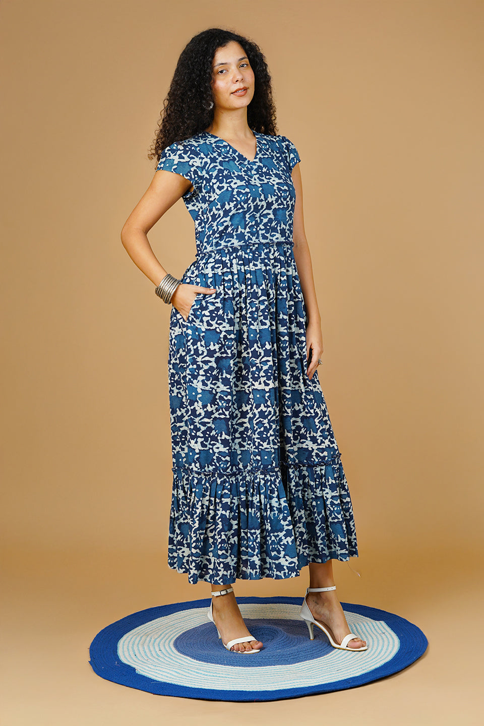 Blue Indigo Maxi Dress
