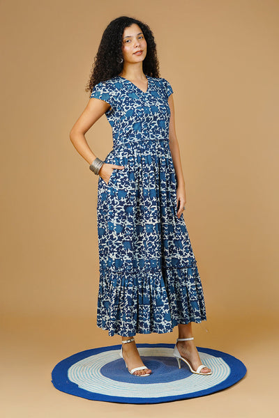 Blue Indigo Maxi Dress