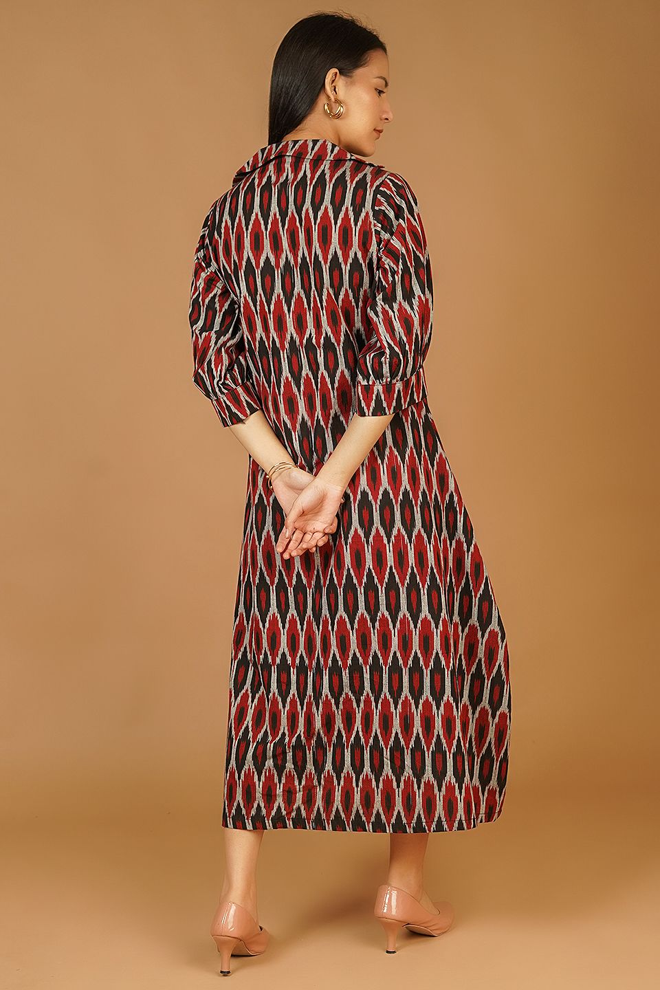 IKAT Maxi Black Dress