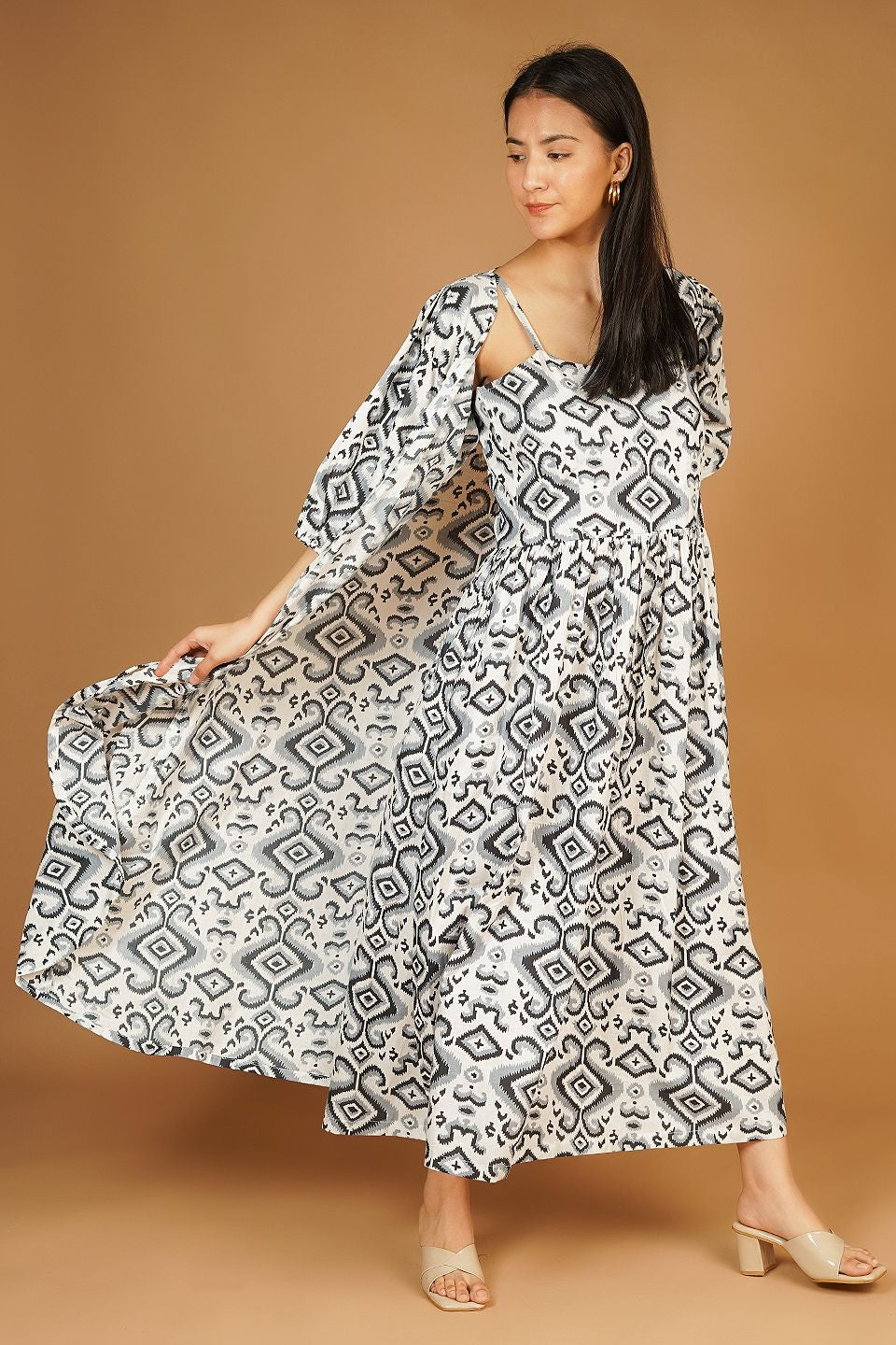 Jaipur Cotton Maxi White Dress