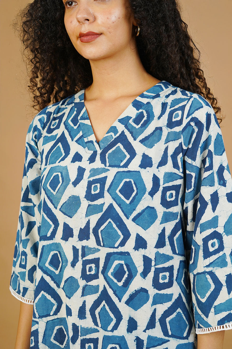 Blue Indigo Cotton Dress