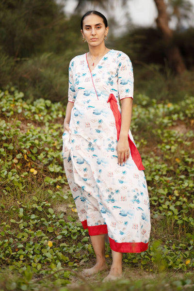 Premium Cotton White Maxi Dress