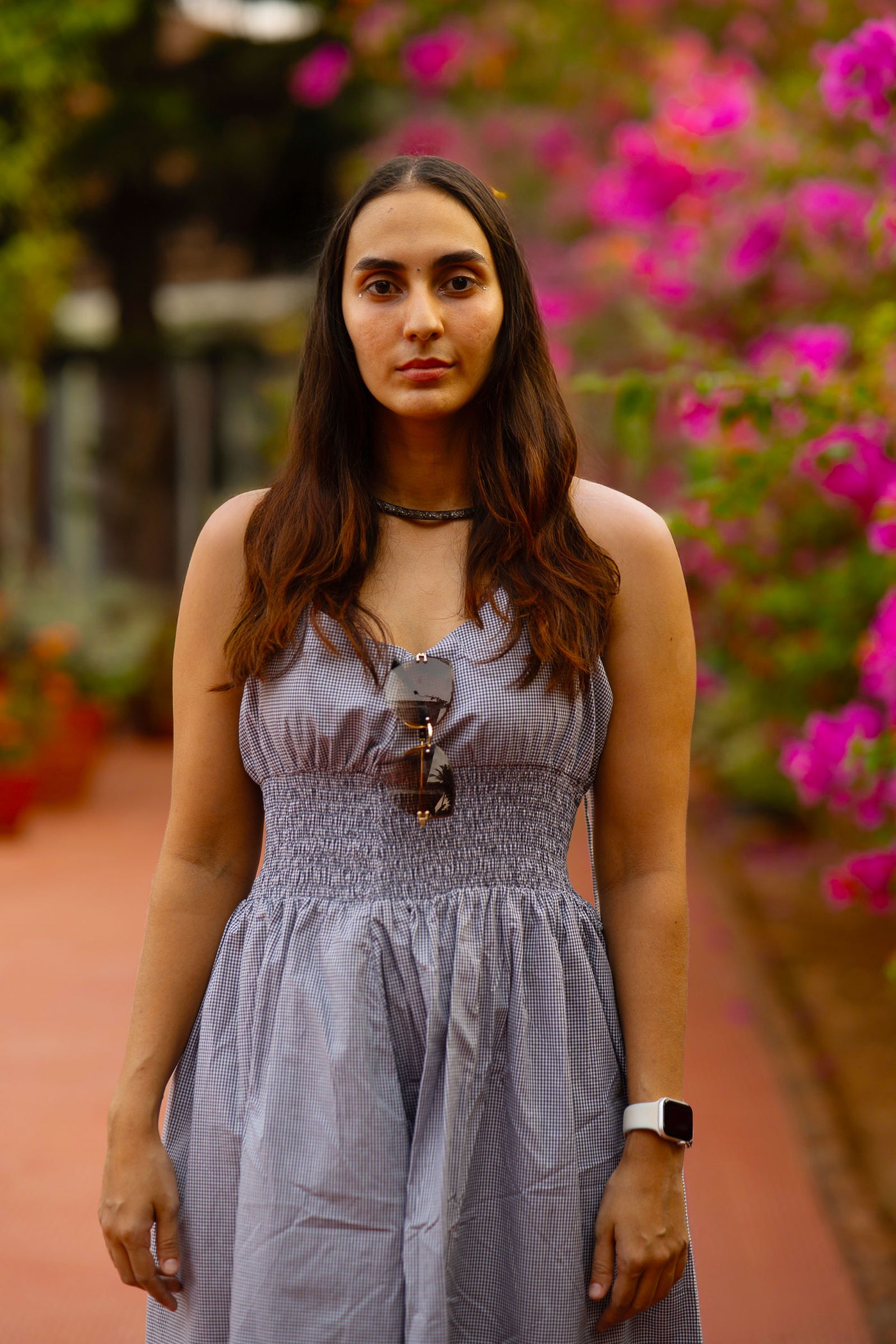 Premium Cotton White Midi Dress