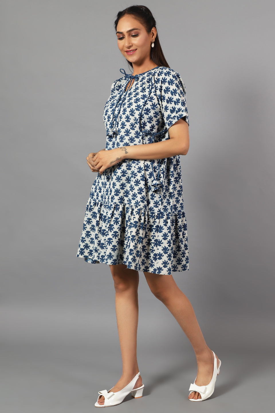 Robe mini indigo