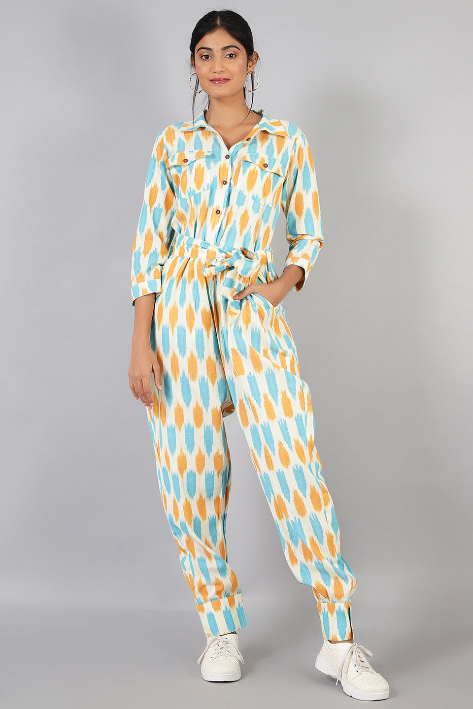 Ikat Ikat-JS004-Cotton-Jump-Suit-JS004 Cotton Jump Suit