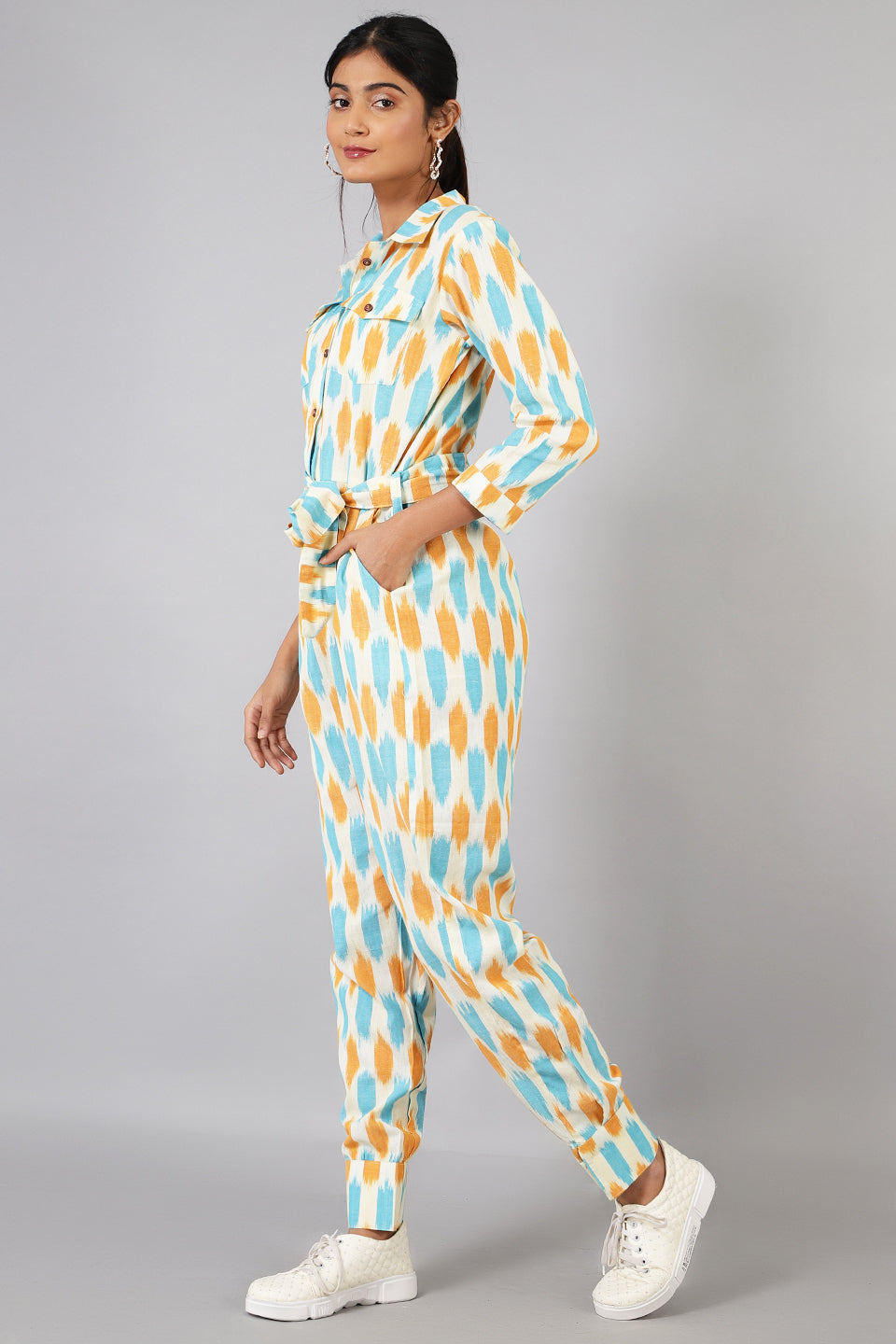 Ikat Ikat-JS004-Cotton-Jump-Suit-JS004 Cotton Jump Suit