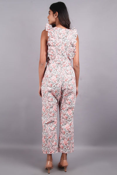 100% Premium Cotton Pink Jump Suit