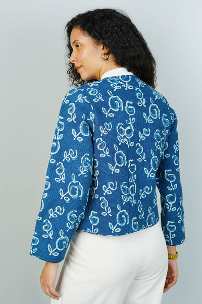 Blue Indigo Quilted Jacket