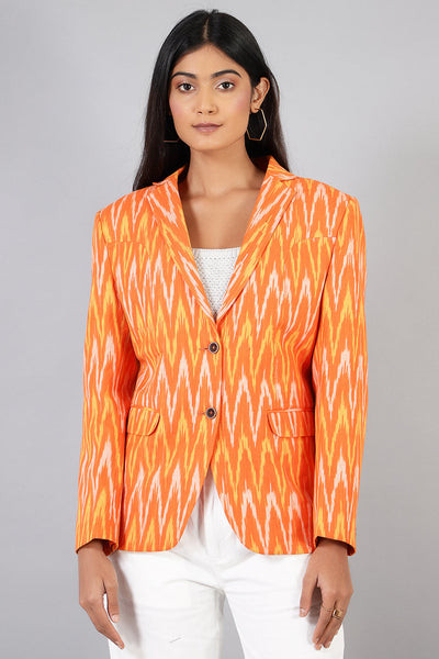 Ikat Ikat-LSBlazer002-Cotton-Blazer-LSBlazer002 Cotton Blazer