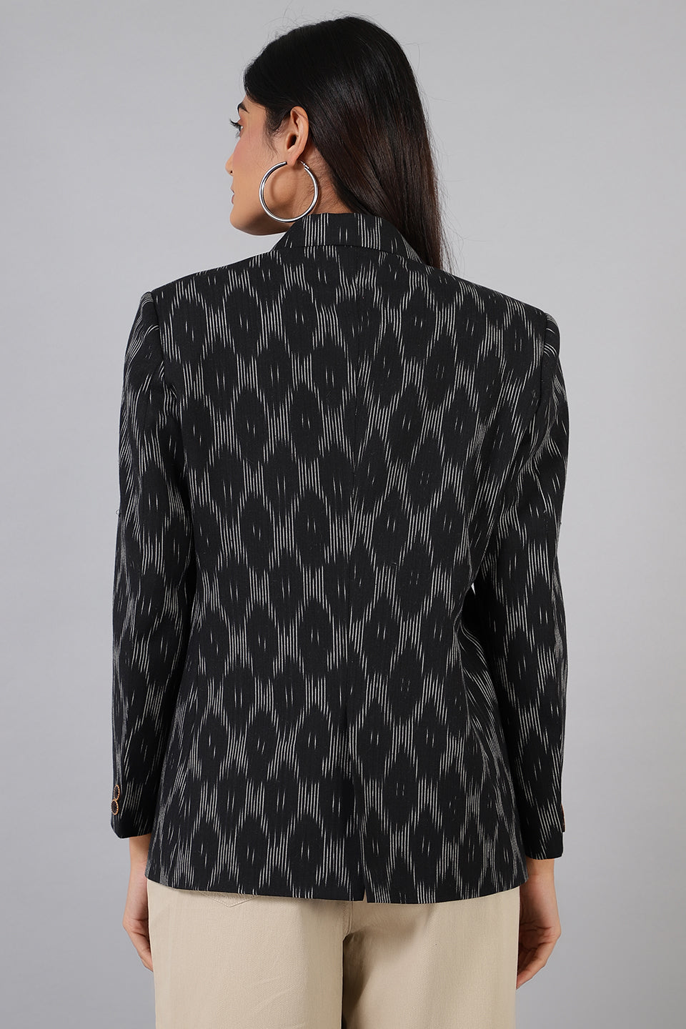 Ikat Ikat-LSBlazer009-Cotton-Blazer-LSBlazer009 Cotton Blazer