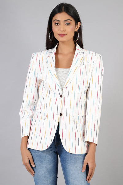 Ikat Ikat-LSBlazer013-Cotton-Blazer-LSBlazer013 Cotton Blazer