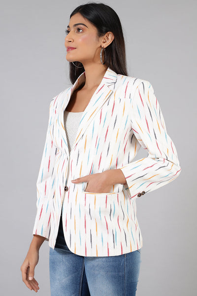 Ikat Ikat-LSBlazer013-Cotton-Blazer-LSBlazer013 Cotton Blazer