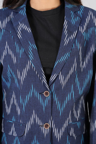 Ikat Ikat-LSBlazer016-Cotton-Blazer-LSBlazer016 Cotton Blazer