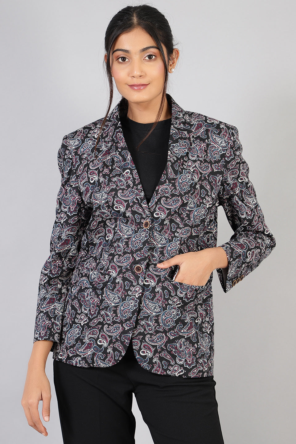 100% Cotton 100-Cotton-LSBlazer023-Blazer-LSBlazer023 Blazer