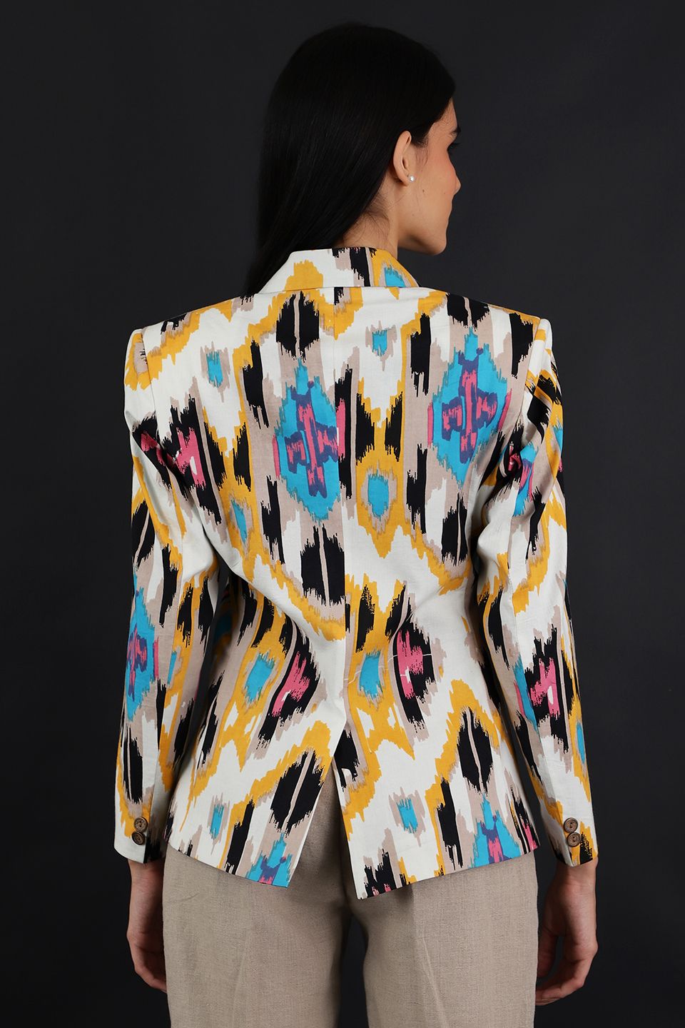 Jaipur Cotton Multicolored Blazer