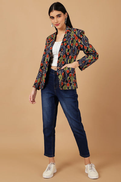 Jaipur Cotton Multicolored Blazer