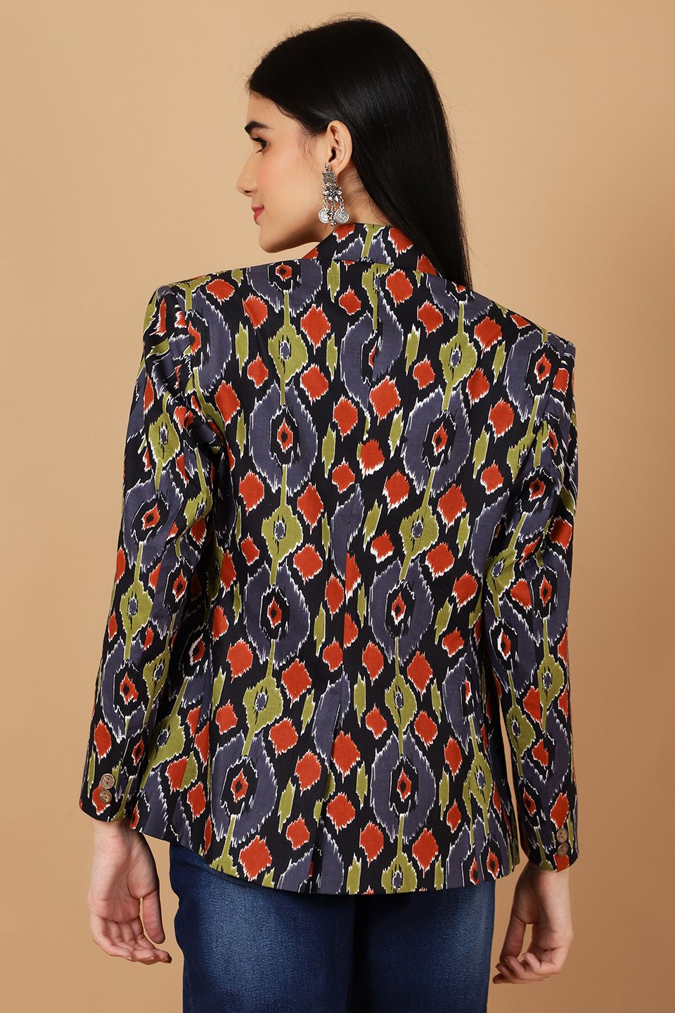 Jaipur Cotton Multicolored Blazer