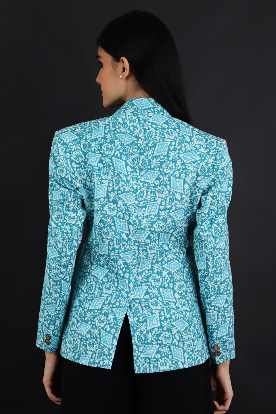 Jaipur Cotton Blue Blazer