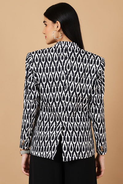 Jaipur Cotton Black Blazer