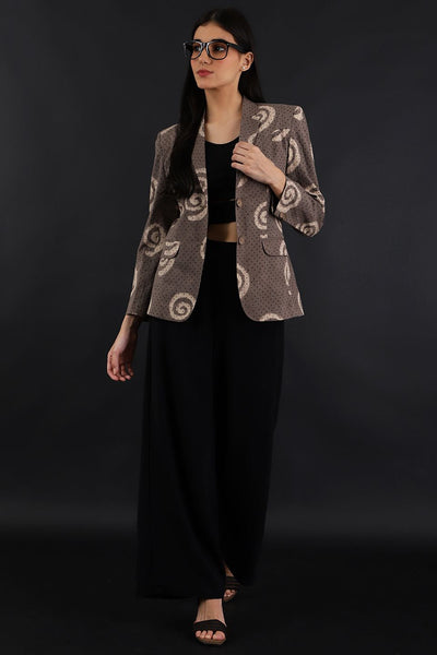 Jaipur Cotton Brown Blazer