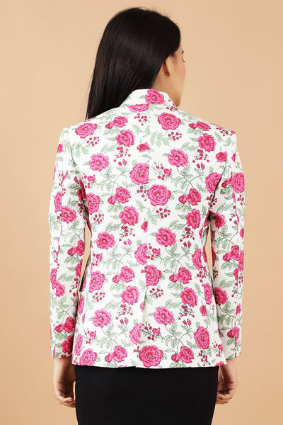 Jaipur Cotton Pink Blazer