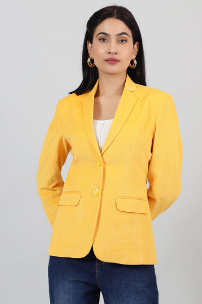 Corduroy-Yellow-Cotton-Blazer-LSBlazer120