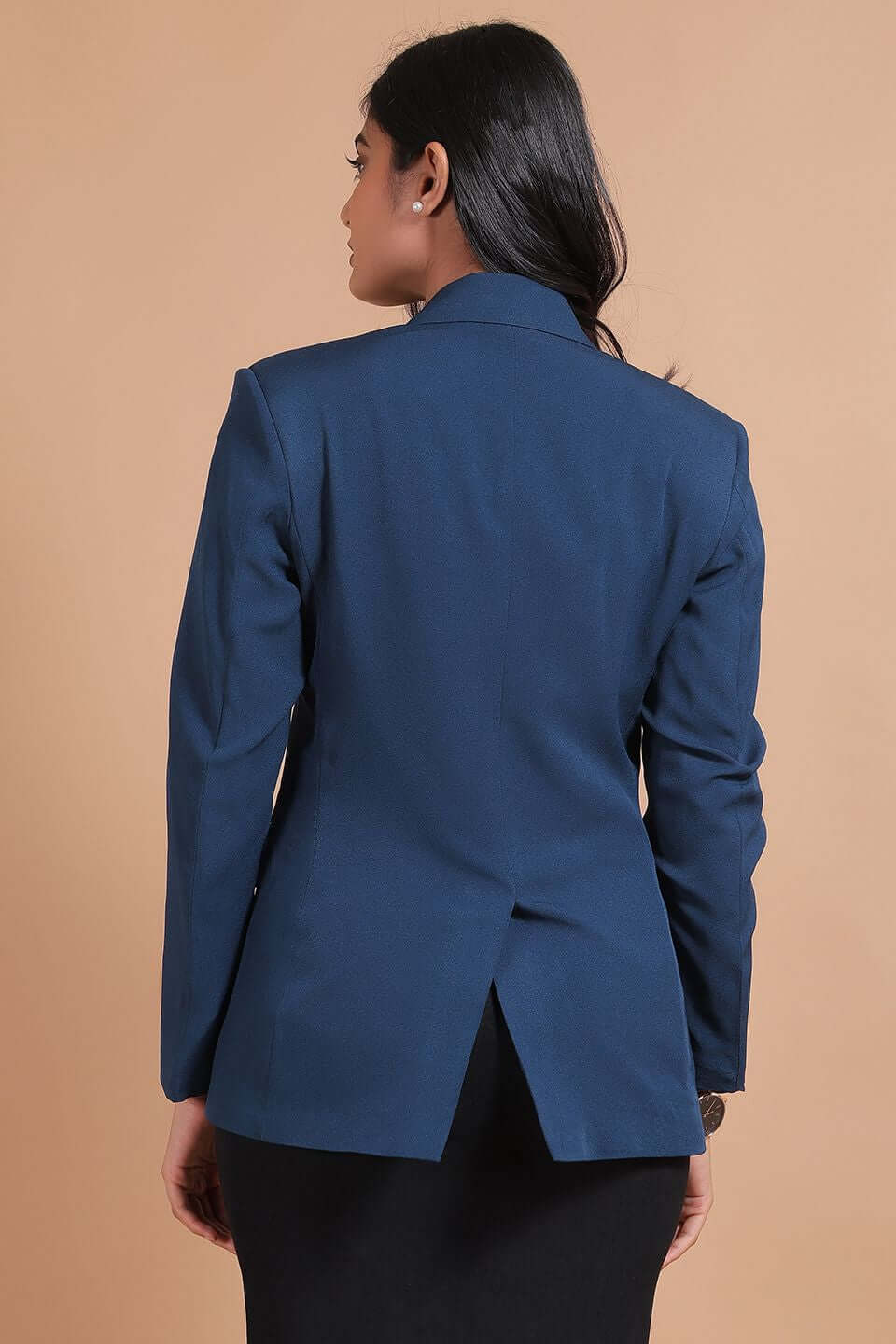 Polyester Cotton Blue 1 Blazer