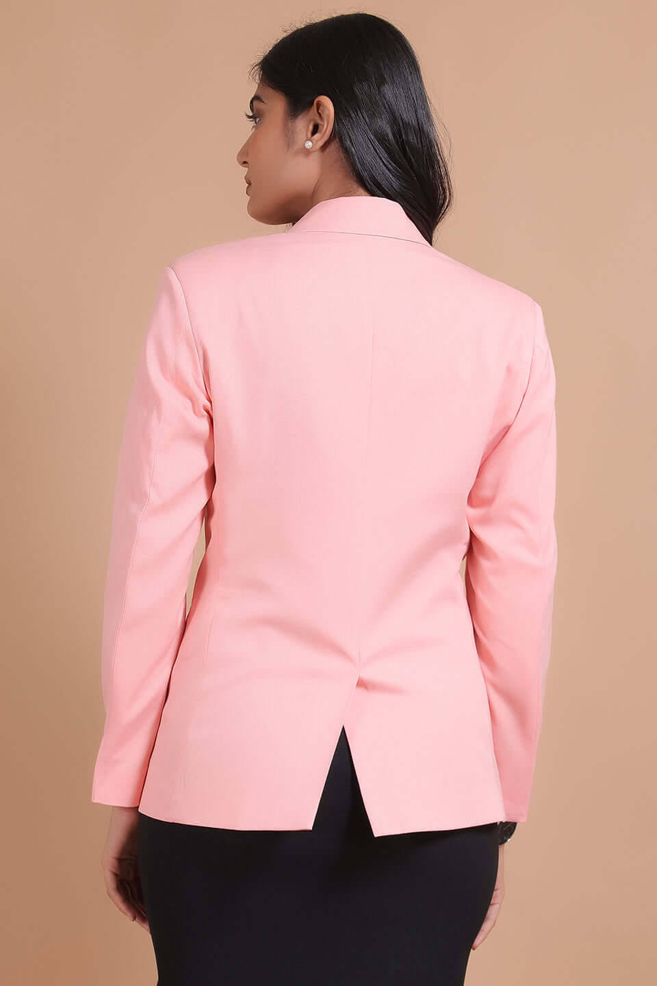 Polyester Cotton Pink 1 Blazer