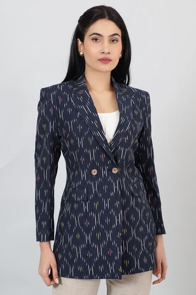 Ikat-Blue-Cotton-Blazer-LSBlazer125