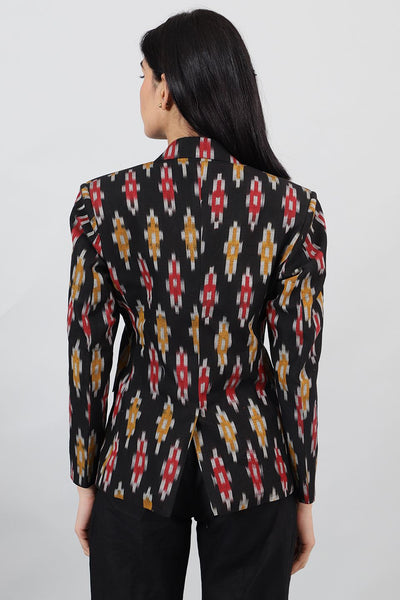 Ikat-Black-Cotton-Blazer-LSBlazer129