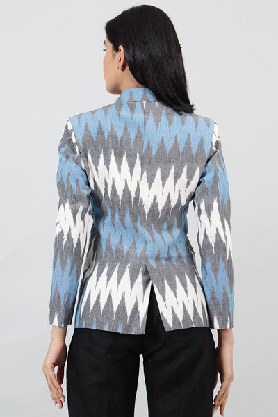 Ikat-Multicolored-Cotton-Blazer-LSBlazer131