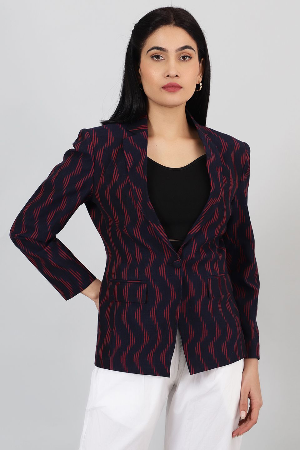 Ikat-Blue-Cotton-Blazer-LSBlazer135