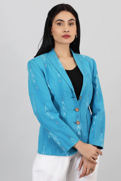 Ikat-Blue-Cotton-Blazer-LSBlazer137