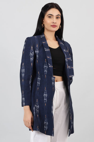 Ikat-Blue-Cotton-Blazer-LSBlazer141