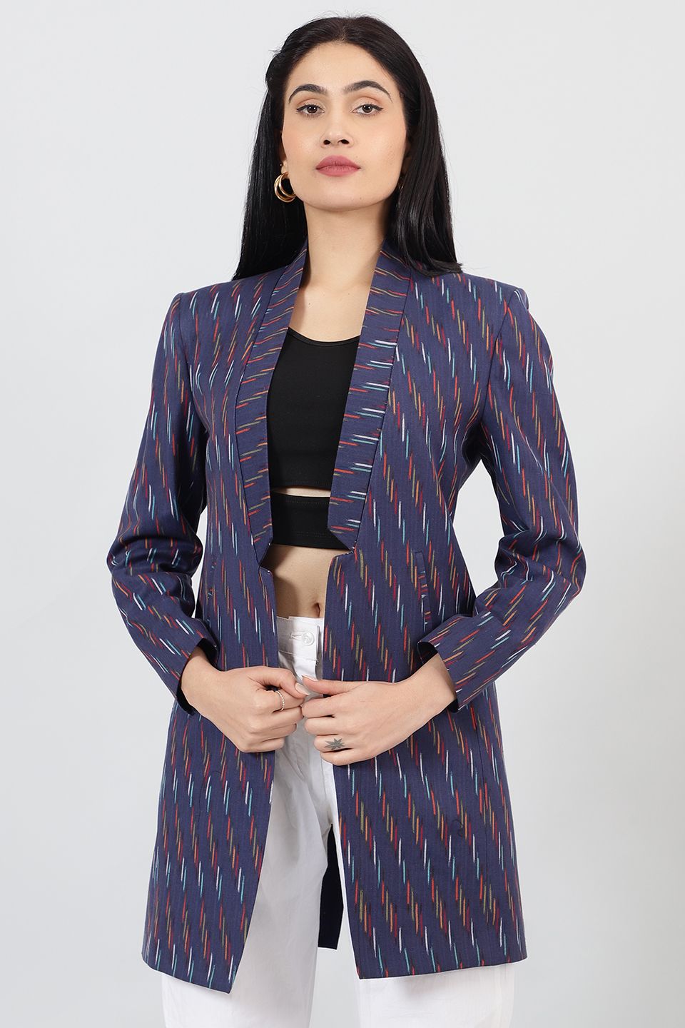 Ikat-Blue-Cotton-Blazer-LSBlazer142