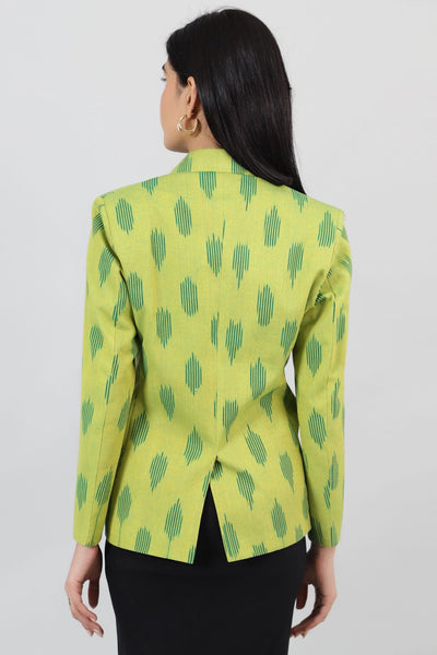 Ikat-Green-Cotton-Blazer-LSBlazer145