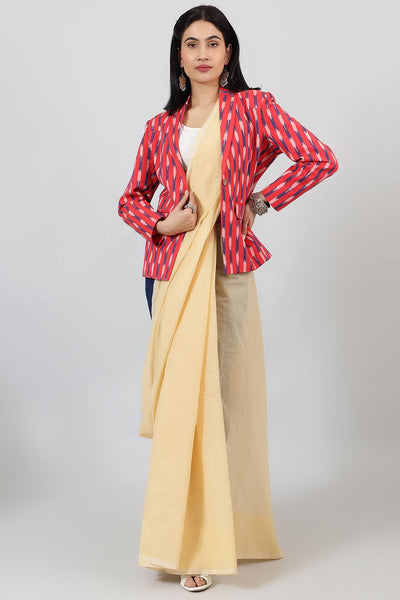 Ikat-Red-Cotton-Blazer-LSBlazer150