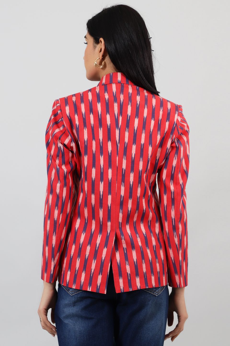 Ikat-Red-Cotton-Blazer-LSBlazer150