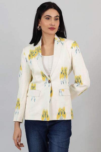 Ikat-Cream-Cotton-Blazer-LSBlazer151