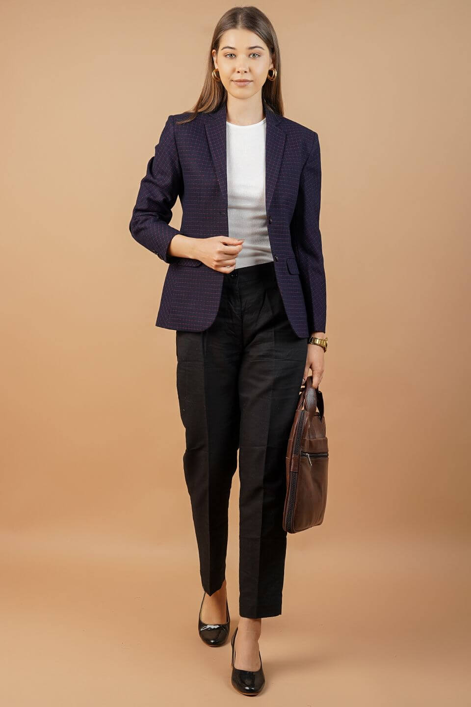 100% Cotton Blue Blazer